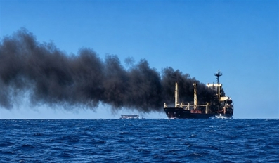 Oil Tanker Explodes After Striking Mine in Strait of Hormuz, Iranian Media Report